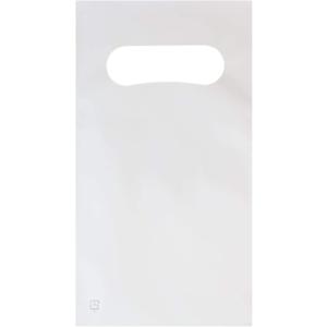 手提げ袋 白 ホワイト【ハガキ・ポストカード用】小判抜き 100枚セット 115x210mm CPP 50ミクロン厚 小さめ 配布 販促｜あんしんや