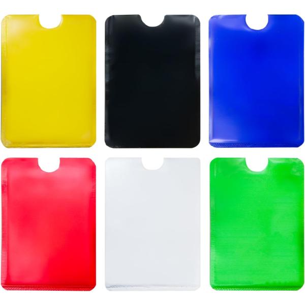 きらきらぷんぷん丸 スキミング防止ケース 縦型 6枚セット カラフル 電波シールド クレジット 海外...