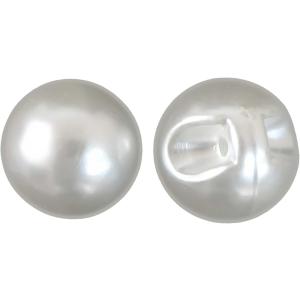 【パールボタン】 パール ボタン ホワイト ツヤあり 円 15個入り 【15mm】 人工真珠  B-023｜あんしんや