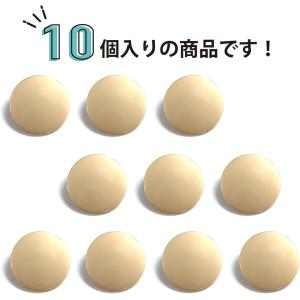 メタルボタン フラット 【ゴールド ツヤなし】...の詳細画像4