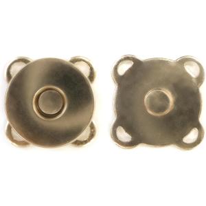 磁気ボタン 【ゴールド】 金 縫い付けタイプ 打ち具不要 マグネットボタン 5個入り 【18mm】  B-562｜あんしんや