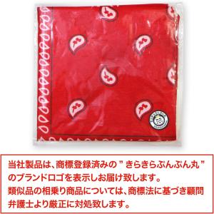 バンダナ 大判【レッド】 赤 ペイズリー 柄 ...の詳細画像1