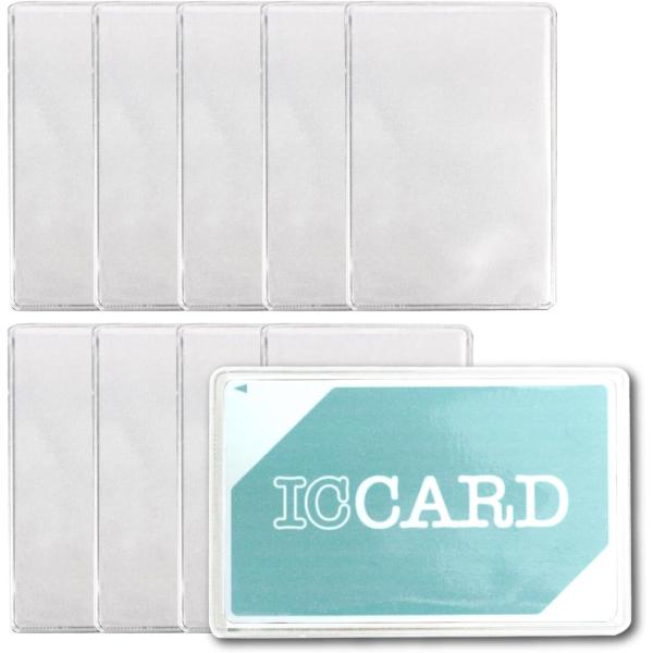 キャッシュカードケース（保護ケース）10枚セット PVC素材 透明 軽量 薄手 クレジットカード I...