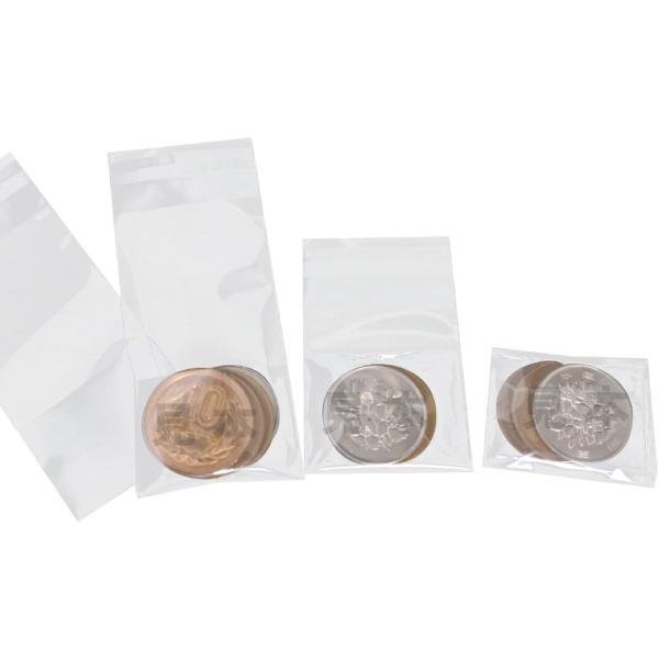 【100枚】小銭用 CPP袋 40ミクロン厚（厚口）透明 硬貨3〜4枚の小分け、持ち歩きに便利！【国...