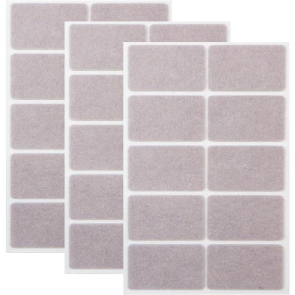 家具保護パッド 【長方形 小】 47x27mm 四角 傷防止 床 椅子 足 フェルト 3シート 30...