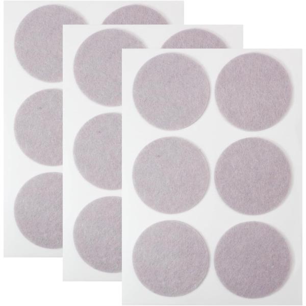 家具保護パッド 【丸 大】 45mm 円 傷防止 床 椅子 足 フェルト 3シート 18個入り 【ベ...