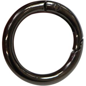 カラビナ 丸型 30mm 【ブラック】 黒 1...の詳細画像3