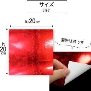 折り紙 50枚入り 5色 20cm角 ホログラ...の詳細画像2