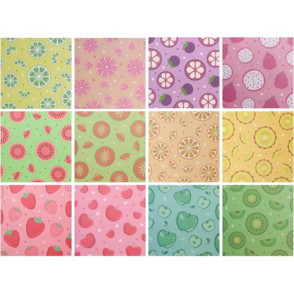 おりがみ 両面 折り紙 工作 デコレーション カラフル 果物 可愛い 約15cm角 きらきらぷんぷん...