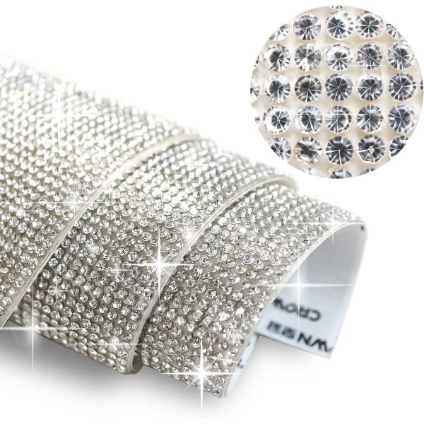 ラインストーンシール 粘着あり デコレーション スマホ シート ステッカー A4大きめサイズ 【クリ...