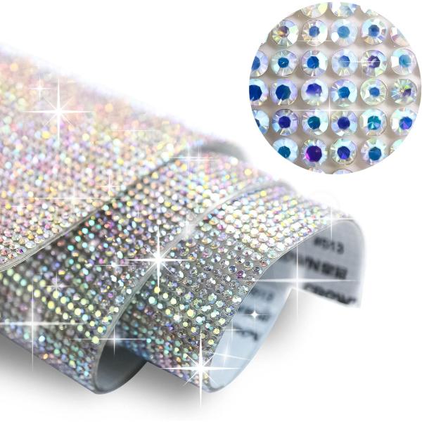 ラインストーンシール 粘着あり デコレーション スマホ シート ステッカー A4大きめサイズ 【オー...