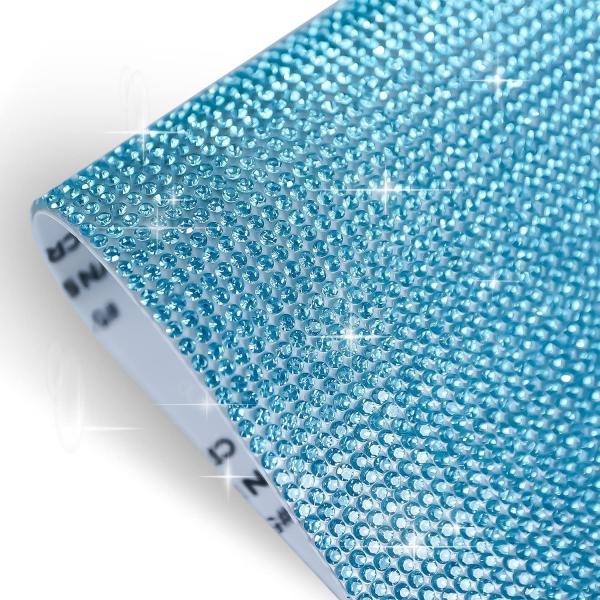 ラインストーンシール 粘着あり デコレーション スマホ シート ステッカー 大きめスマホサイズ【アク...