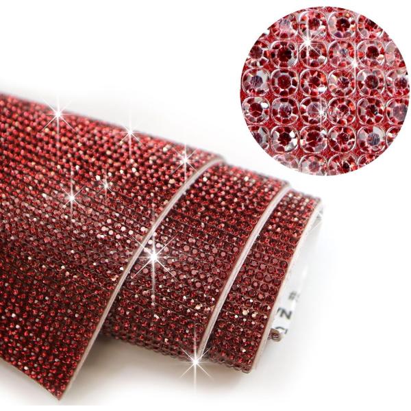 ラインストーンシール 粘着あり デコレーション スマホ シート ステッカー A4大きめサイズ 【ダー...