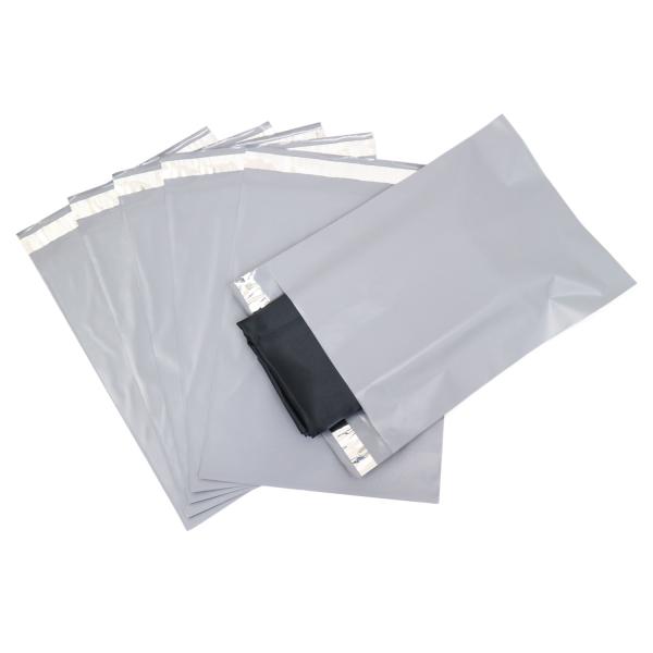 宅配ビニール袋 A4【100枚】250x330+50mm 60ミクロン 臭くない 宅配袋 グレー 静...