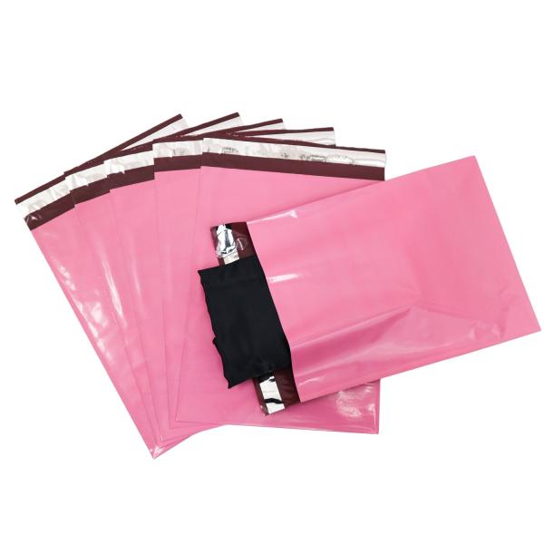 宅配ビニール袋 A4【100枚】250x330+50mm 60ミクロン 臭くない 宅配袋 ピンク 静...