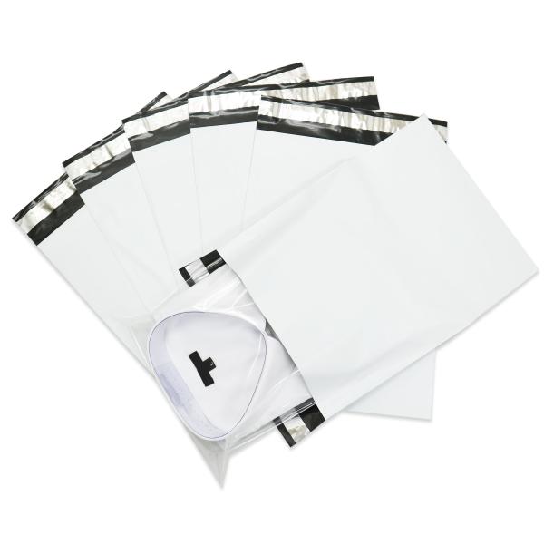 宅配ビニール袋 A4【100枚】250x330+50mm 60ミクロン 臭くない 宅配袋 白(ホワイ...