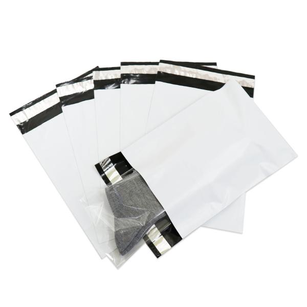 宅配ビニール袋 B5【100枚】190x260+50mm 60ミクロン 臭くない 宅配袋 白(ホワイ...