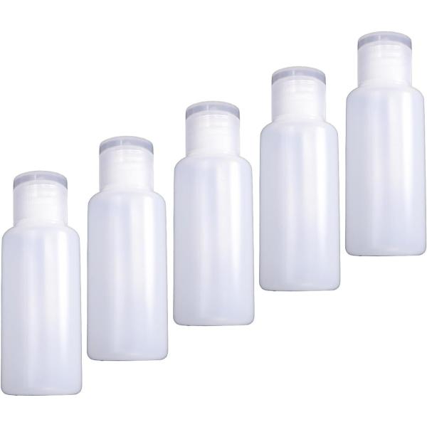 トラベルボトル 小分け ミニ プラスチック 30ml 5本セット キャップ透明色 半透明 液体 化粧...