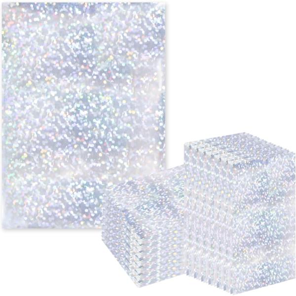 カードスリーブ ホログラム クリア ハードタイプ ドット柄 65x90mm スタンダードサイズ 50...