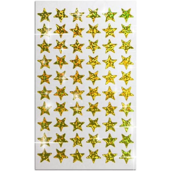 星 金 ゴールド ホログラム 大容量 1シート60枚×10シート入り きらきらぷんぷん丸 YS-00...