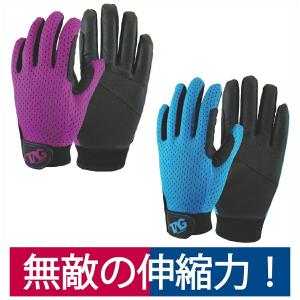 作業用手袋 ストレッチソフトPU 土木 農業 運送 マゼンタ/ブルー