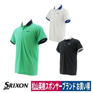 ゴルフシャツ スリクソン Srixon ゴルフ メンズウェア 春夏 半袖 UVカット ポロシャツ 2019 RGMNJA17