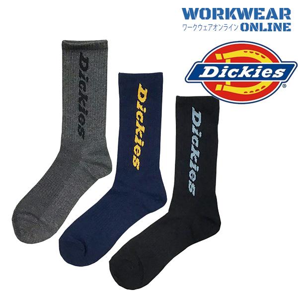 Dickies ディッキーズ クルーソックス３足組 D-3145 ユニセックス 男女兼用 メンズ レ...