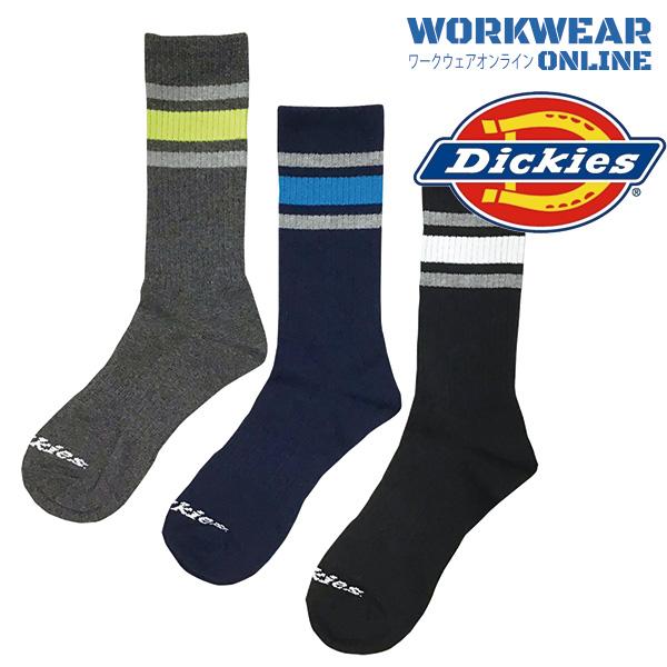 Dickies ディッキーズ クルーソックス３足組 D-3146 ユニセックス 男女兼用 メンズ レ...