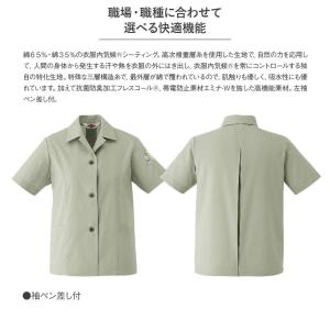 作業服 作業着 半袖 スモック A60 春 夏...の詳細画像1