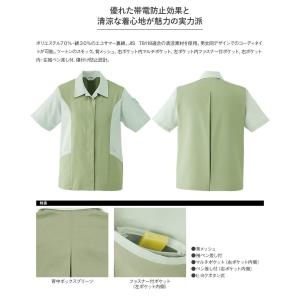 作業服 作業着 半袖スモック パンツ E048...の詳細画像1
