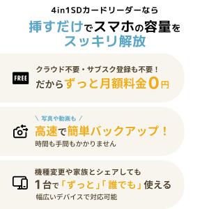 SDカードリーダー iPhone Androi...の詳細画像3
