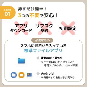 SDカードリーダー iPhone Androi...の詳細画像5