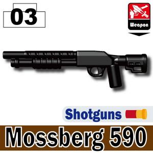 カスタムLEGO モスバーグ590　ショットガン　散弾銃　WW2 世界大戦　スワット　武器｜world-antique