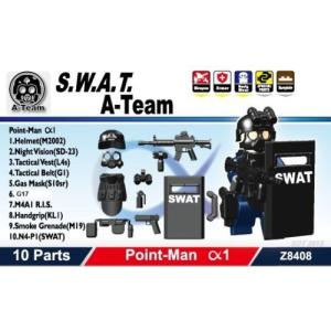【送料込み】SWAT スワット　アルファチーム　ポイントマン装備セット2  カスタムレゴ　LEGO 海外限定｜world-antique