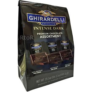 GHIRARDELLI (ギラデリ) ダークチョコレート 3種類（543g/51個入り）60%/72%/86% 高カカオチョコ 大容量 ティータイム 手土産 チョコ好き☆ パーティー ホムパ