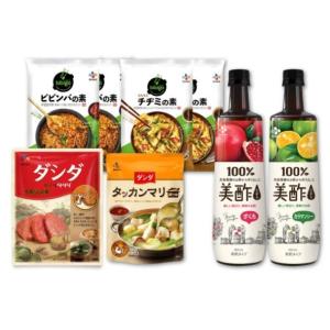 CJ 韓国 食品 ビギナーズセット Korean Food Beginners Set 牛肉 ダシダ ビビンバ 鍋つゆ 美酢 牛だし タッカンマリ 人気