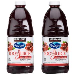 カークランドシグネチャー クランベリー ＆ フルーツミックス 濃縮還元 ジュース Kirkland Signature Ocean Spray Cranberry Mix 2.83L x 2 bottle