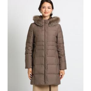 Indivi インディヴィ L Oggi Jp掲載 消臭 フーデットファーダウンコート 撥水加工 抗菌防臭 レビューを書けば送料当店負担
