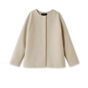 INDIVI(インディヴィ)スーパービーバーノーカラーコート