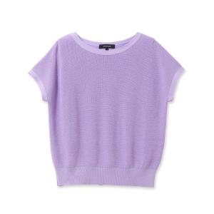 UNTITLED(アンタイトル)コットンアセテートフレンチスリーブニット