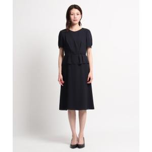 World 商い Formal Selection ワールド フォーマル セレクション セパレート風パフスリーブワンピース Reflect