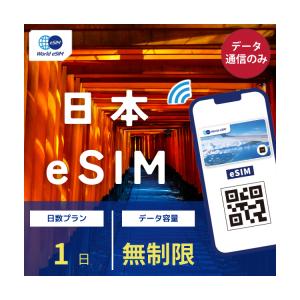 日本 国内 eSIM 無制限 1日 SIM SIMカード プリペイドSIM データ 通信 メールで受取 帰省 一時帰国 国内 旅行 イベント フェス キャンプ ワゴン販売
