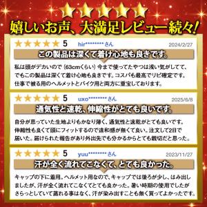インナーキャップ ヘルメットインナー 4枚セッ...の詳細画像1