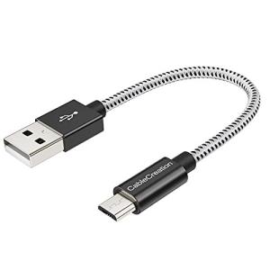 Micro USBケーブル， CableCreation USB 2.0 to Micro USB 高速充電 Micro B 編組ケーブル ブラック＆