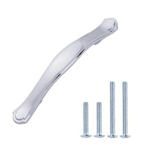 Amazonベーシック キャビネットハンドル トラディショナルクラフトマン 長さ13cm ポリッシュドクローム 10パック