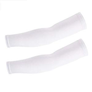 腕カバー ホワイトアームスリーブ すべり止め 日焼け止めカバー uv対策 冷んやり アームガード サポーター アームウォーマー 登山 自転車 釣り 野