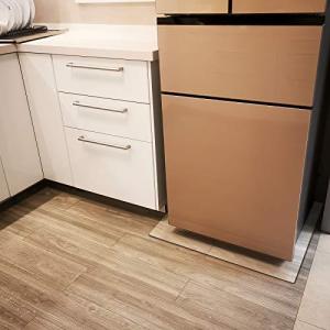 TiTiSNUGY 冷蔵庫マット 床保護 キズ防止 凹み防止 床保護シート 62x53cm~200Lクラス 汚れ防止 抗菌 防カビ 滑り止め 防水 傷
