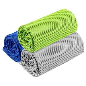 3枚セット 冷却タオル 瞬冷タイプ UVカット 熱中症対策 クールタオル ひんやり感 速乾タオル 超吸水 軽量 速乾 スポーツタオル アウトドア 運動