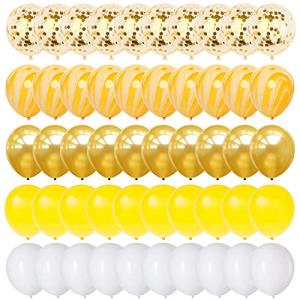 風船バルーンブル− 誕生日 飾り付け 風船 光沢 金色紙吹雪入れ 結婚式 ハロウィン クリスマス パーティー 5色 50個 セット