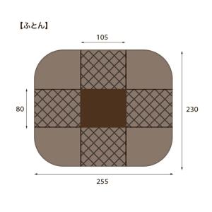 ダイニングこたつセット 正方形 105cm×8...の詳細画像2